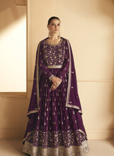 Real Georgette Gown in Maroon